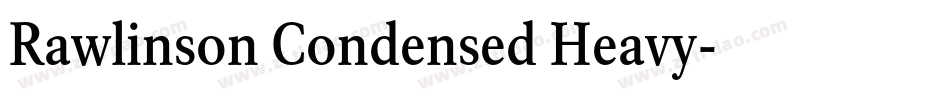 Rawlinson Condensed Heavy字体转换